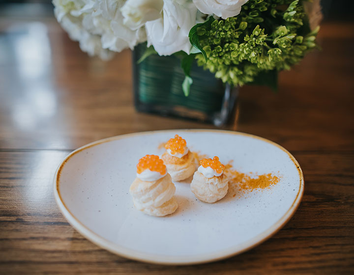 caviar puff pastries