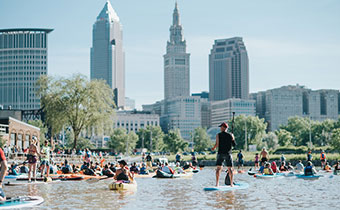 man on SUP